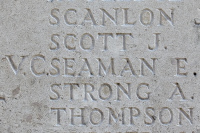 Tyne Cot Memorial, Seaman VC.