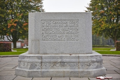 The Canadian Memorial at Passendale