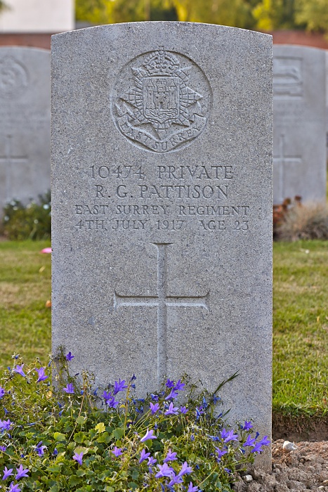 Faubourg-d'Amiens Cemetery, Shot at Dawn, Pattison