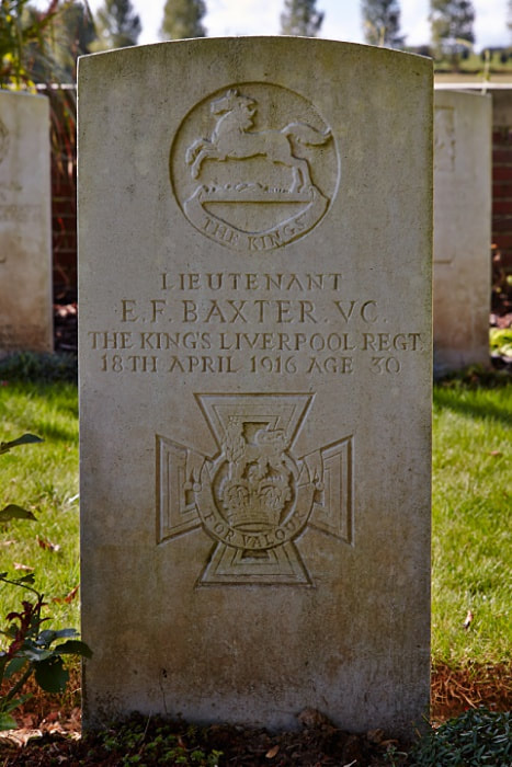 Fillièvres British Cemetery, Victoria Cross, Baxter