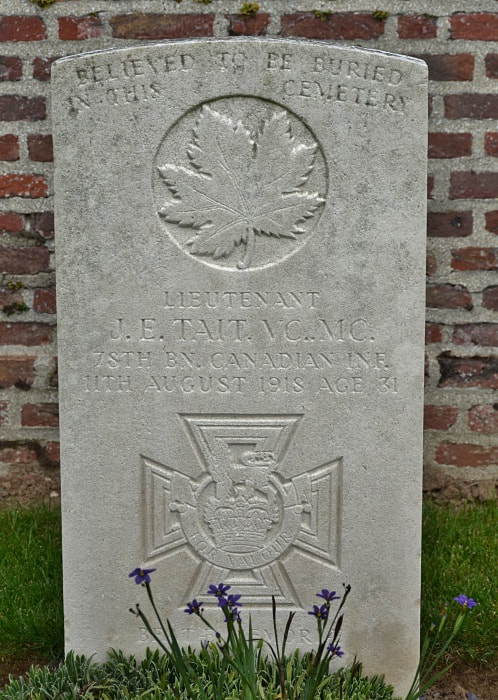 Fouquescourt British Cemetery, Victoria Cross, Tait