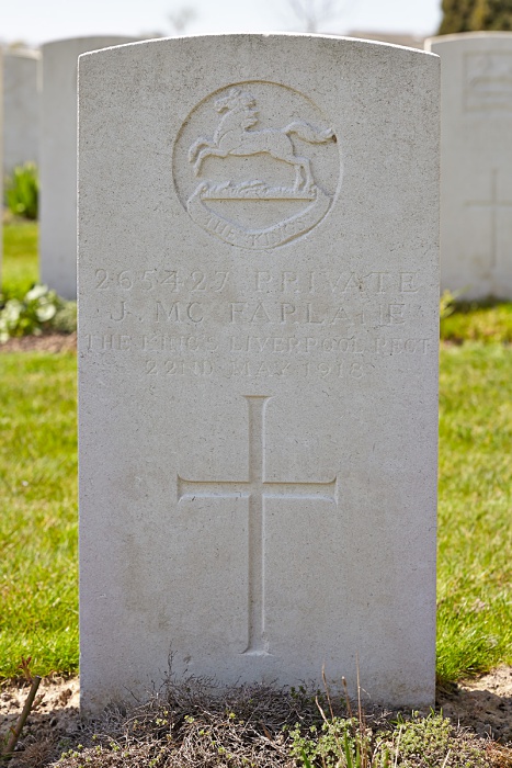 Nine Elms British Cemetery, Poperinghe, Shot at dawn McFarlane