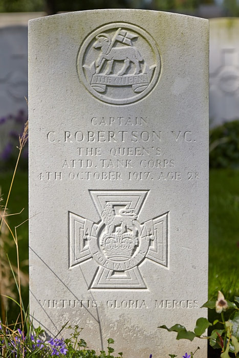 Oxford Road Cemetery, Victoria Cross Robertson